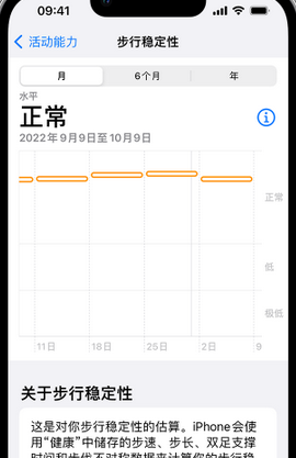 陇川iPhone手机维修如何在iPhone开启'步行稳定性通知'