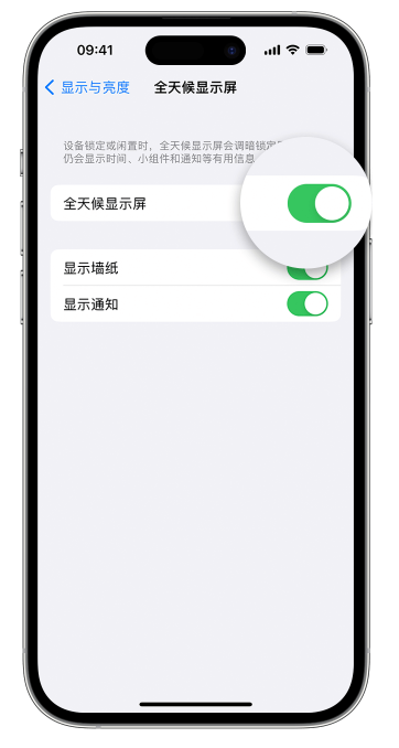 陇川苹果14维修店分享如何自定义 iPhone 14 Pro 常亮显示屏 