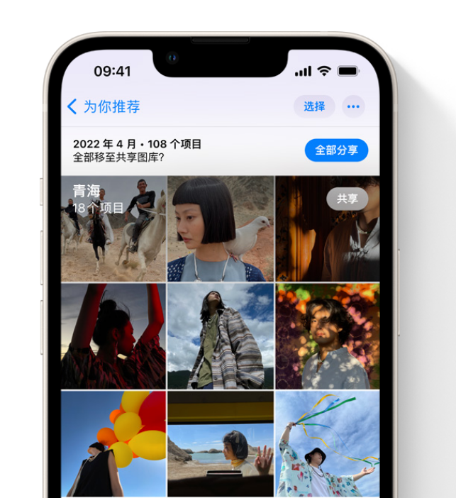 陇川苹果维修网点分享在 iPhone 上使用共享图库 