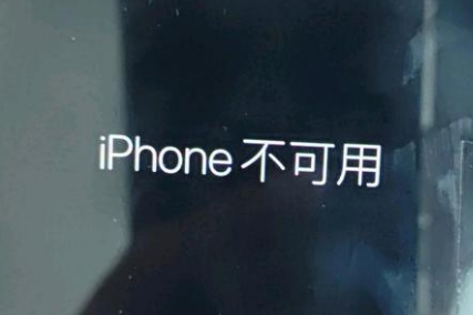 陇川苹果服务网点分享锁屏界面显示“iPhone 不可用”如何解决 